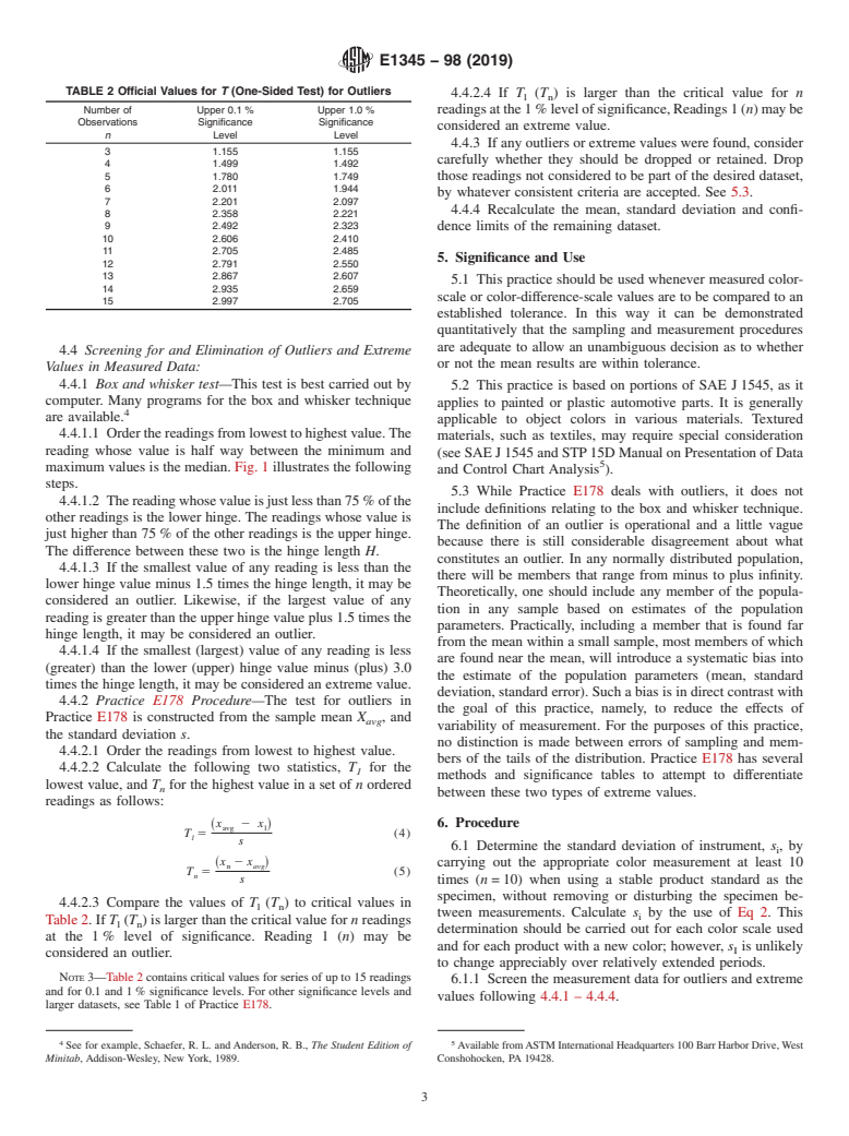 ASTM E1345-98(2019) - Standard Practice for Reducing the Effect of Variability of Color Measurement by   Use of Multiple    Measurements