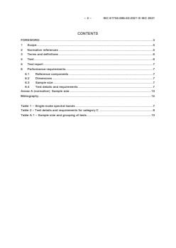 IEC 61753-085-02:2021 - Fibre optic interconnecting devices and passive components - Performance standard - Part 085-02: Non-connectorized single-mode pigtailed CWDM devices for category C - Indoor controlled environment - Page 4 preview