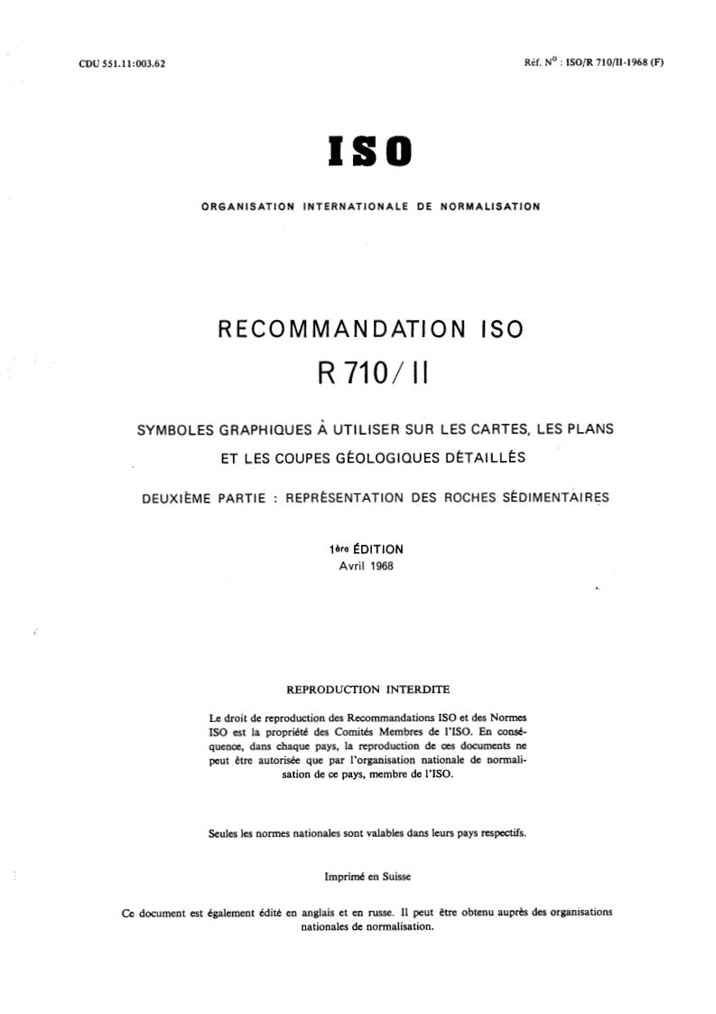 ISO/R 710-2:1968 - Title missing - Legacy paper document
Released:1/1/1968