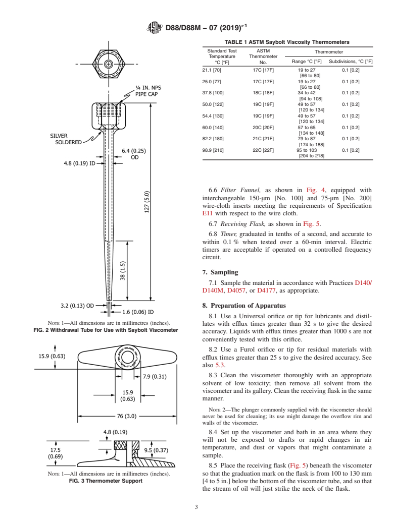 ASTM D88/D88M-07(2019)e1 - Standard Test Method for  Saybolt Viscosity