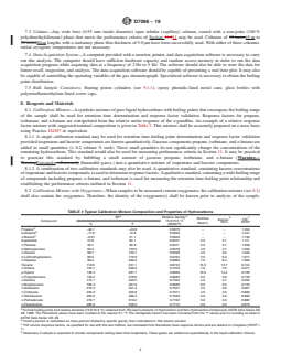 ASTM D7096-19 REDLINE ASTM D7096-19 - Standard Test Method for Determination of the Boiling Range Distribution of Gasoline by Wide-Bore Capillary Gas Chromatography - Page 4 preview