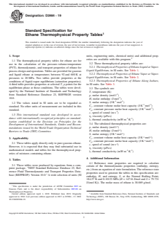 ASTM D3984-19 ASTM D3984-19 - Standard Specification for Ethane Thermophysical Property Tables - Page 1 preview
