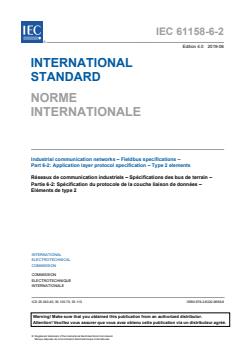 IEC 61158-6-2:2019 - Industrial communication networks - Fieldbus specifications - Part 6-2: Application layer protocol specification - Type 2 elements - Page 3 preview