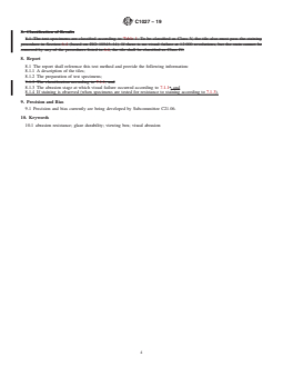 ASTM C1027-19 REDLINE ASTM C1027-19 - Standard Test Method for Determining Visible Abrasion Resistance of Glazed Ceramic Tile - Page 4 preview
