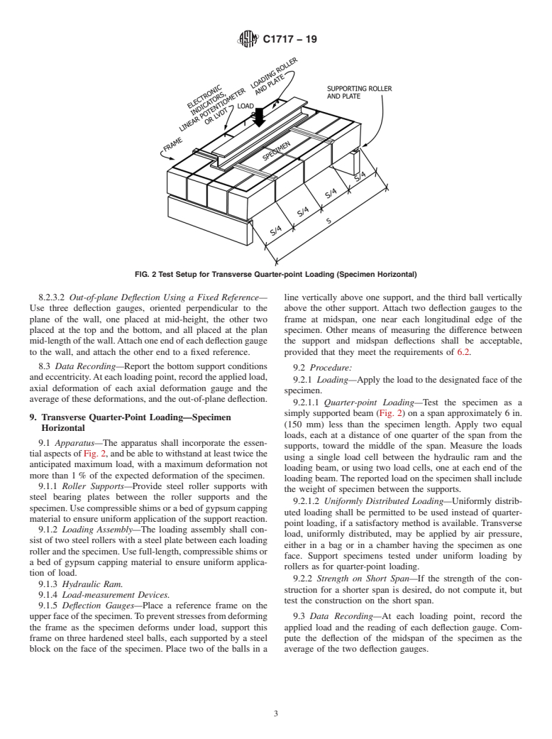 ASTM C1717-19 - Standard Test Methods for  Conducting Strength Tests of Masonry Wall Panels