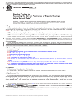 ASTM D5402-19 REDLINE ASTM D5402-19 - Standard Practice for Assessing the Solvent Resistance of Organic Coatings Using Solvent Rubs - Page 1 preview
