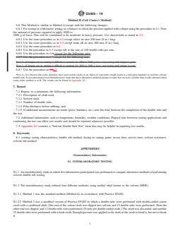 ASTM D5402-19 REDLINE ASTM D5402-19 - Standard Practice for Assessing the Solvent Resistance of Organic Coatings Using Solvent Rubs - Page 3 preview