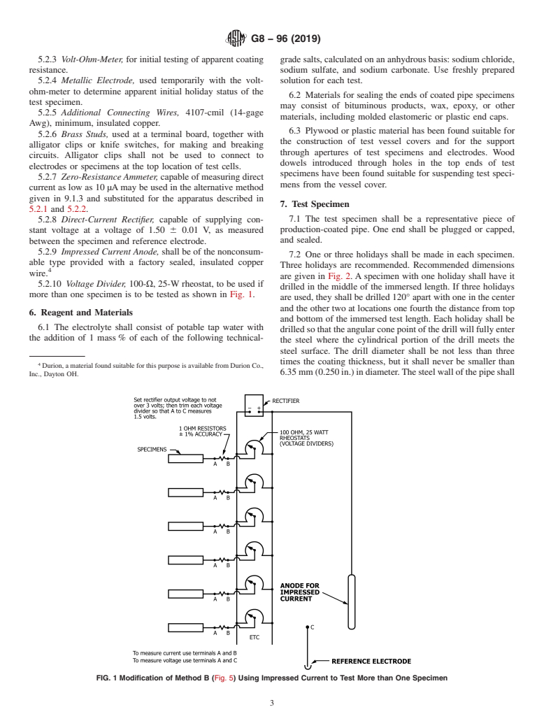 ASTM G8-96(2019) - Standard Test Methods for Cathodic Disbonding of Pipeline Coatings