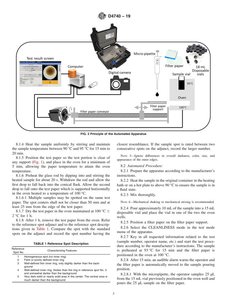 ASTM D4740-19 - Standard Test Method for Cleanliness and Compatibility of Residual Fuels by Spot Test