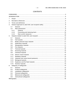 IEC SRD 63408:2024 - Safety aspects – Guidelines for adult AAL care recipients in standards and other specifications
Released:5. 11. 2024
Isbn:9782832299678 - Page 4 preview