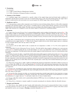 ASTM D130-19 REDLINE ASTM D130-19 - Standard Test Method for Corrosiveness to Copper from Petroleum Products by Copper Strip Test - Page 2 preview