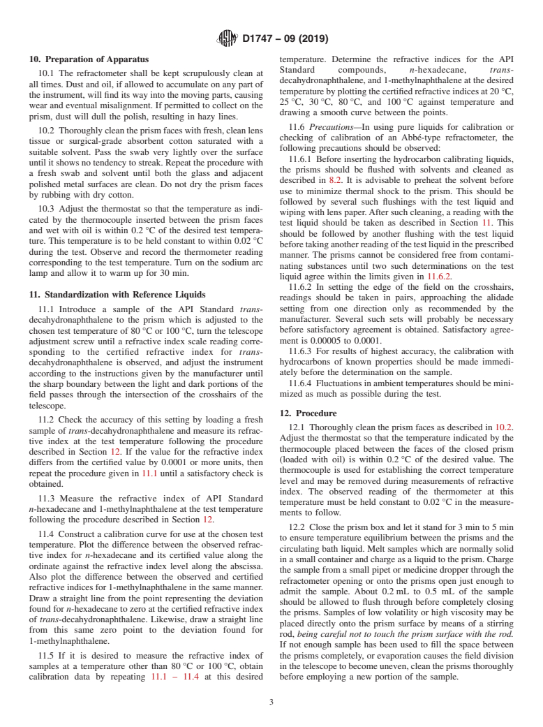 ASTM D1747-09(2019) - Standard Test Method for  Refractive Index of Viscous Materials