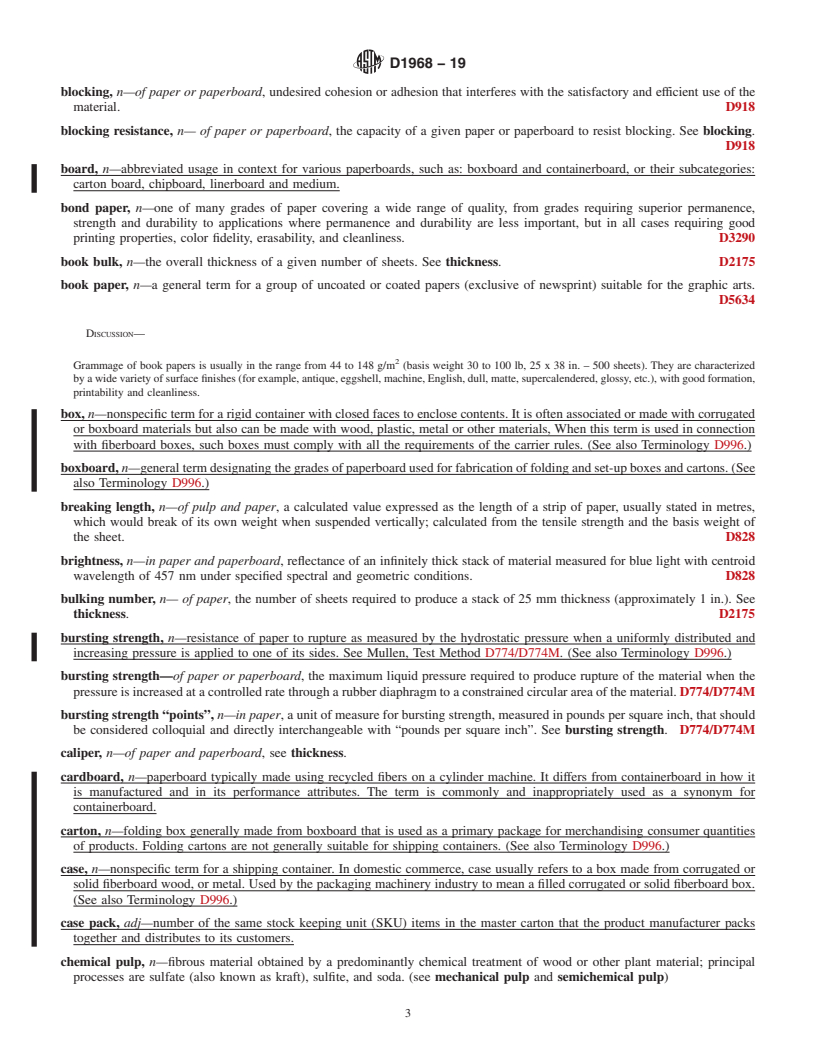 REDLINE ASTM D1968-19 - Standard Terminology Relating to Paper and Paper Products