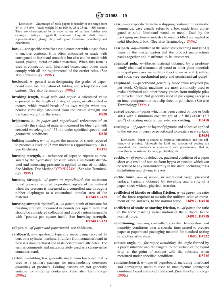 ASTM D1968-19 - Standard Terminology Relating to Paper and Paper Products