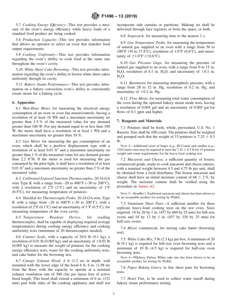 ASTM F1496-13(2019) - Standard Test Method for  Performance of Convection Ovens