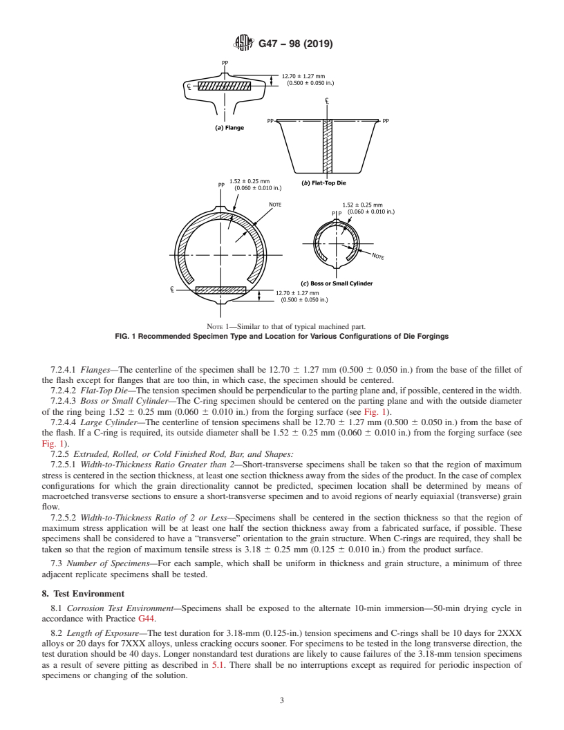 REDLINE ASTM G47-98(2019) - Standard Test Method for  Determining Susceptibility to Stress-Corrosion Cracking of  2XXX and 7XXX Aluminum Alloy Products