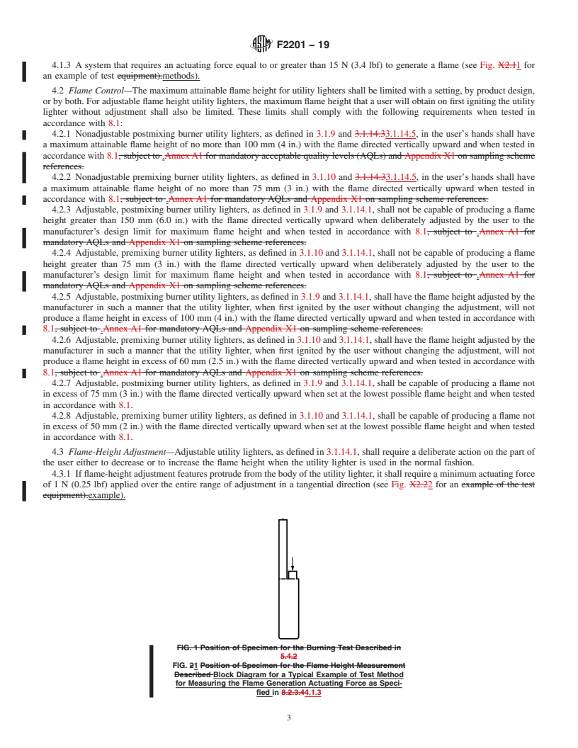 REDLINE ASTM F2201-19 - Standard Consumer Safety Specification for Utility Lighters