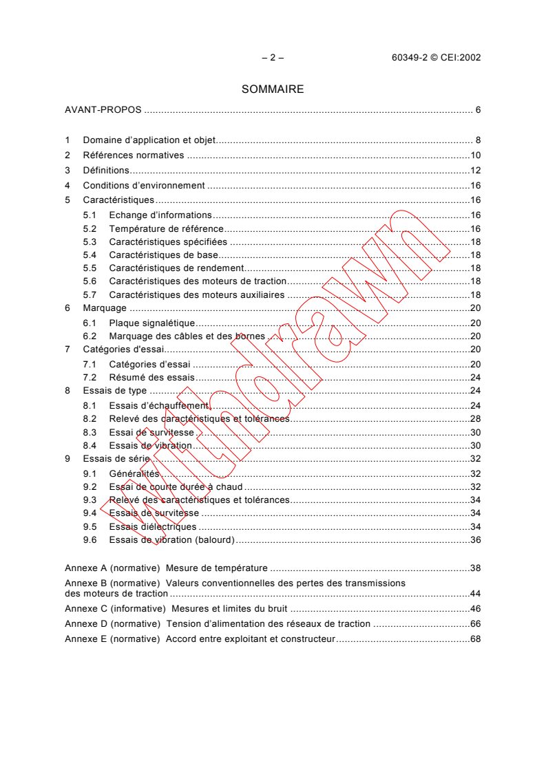 IEC 60349-2:2002 IEC 60349-2:2002 - Electric traction - Rotating electrical machines for rail and road vehicles - Part 2: Electronic convertor-fed alternating current motors
Released:8/15/2002
Isbn:2831865344 - Page 4 preview