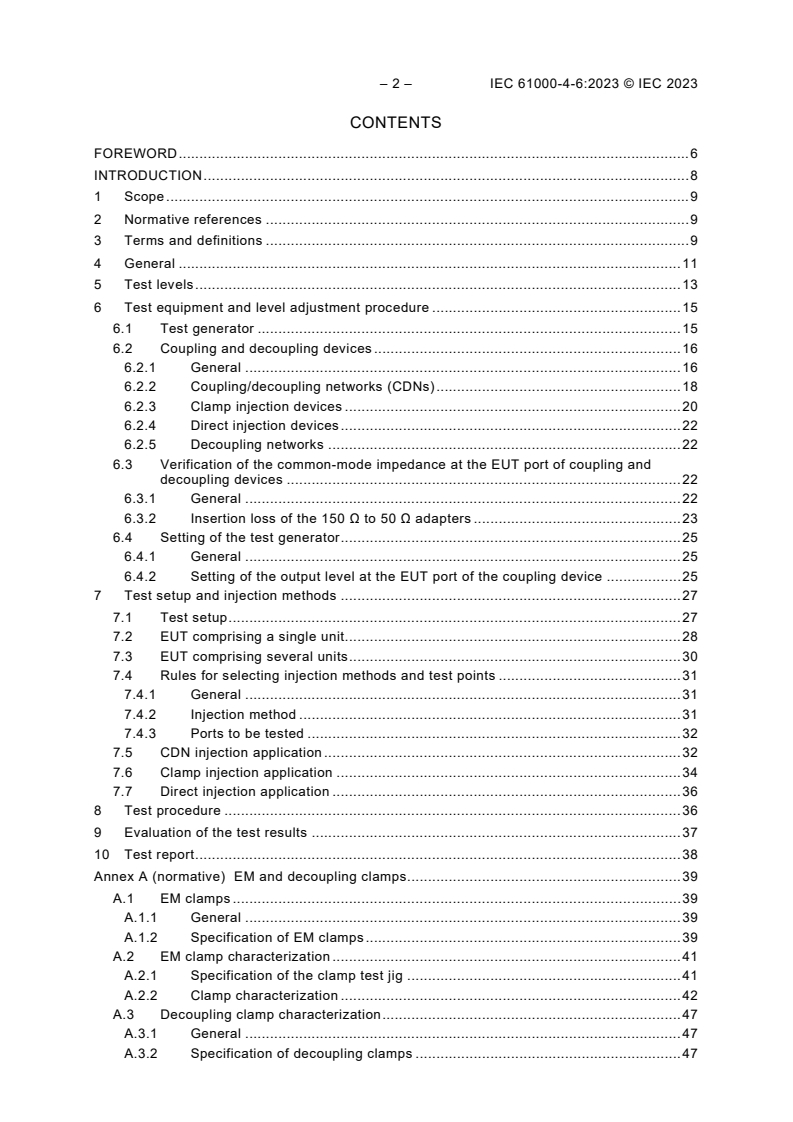 IEC 61000-4-6:2023 IEC 61000-4-6:2023 - Electromagnetic compatibility (EMC) - Part 4-6: Testing and measurement techniques - Immunity to conducted disturbances, induced by radio-frequency fields
Released:6/6/2023
Isbn:9782832270769 - Page 4 preview