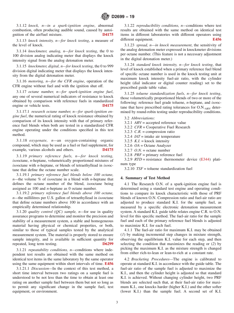 ASTM D2699-19 - Standard Test Method for Research Octane Number of Spark-Ignition Engine Fuel
