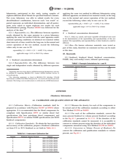 ASTM D7861-14(2019) ASTM D7861-14(2019) - Standard Test Method for Determination of Fatty Acid Methyl Esters (FAME) in Diesel Fuel by Linear Variable Filter (LVF) Array Based Mid-Infrared Spectroscopy - Page 4 preview