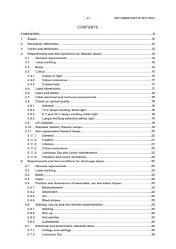 IEC 60809:2021 IEC 60809:2021 - Lamps and light sources for road vehicles - Dimensional, electrical and luminous requirements - Page 4 preview