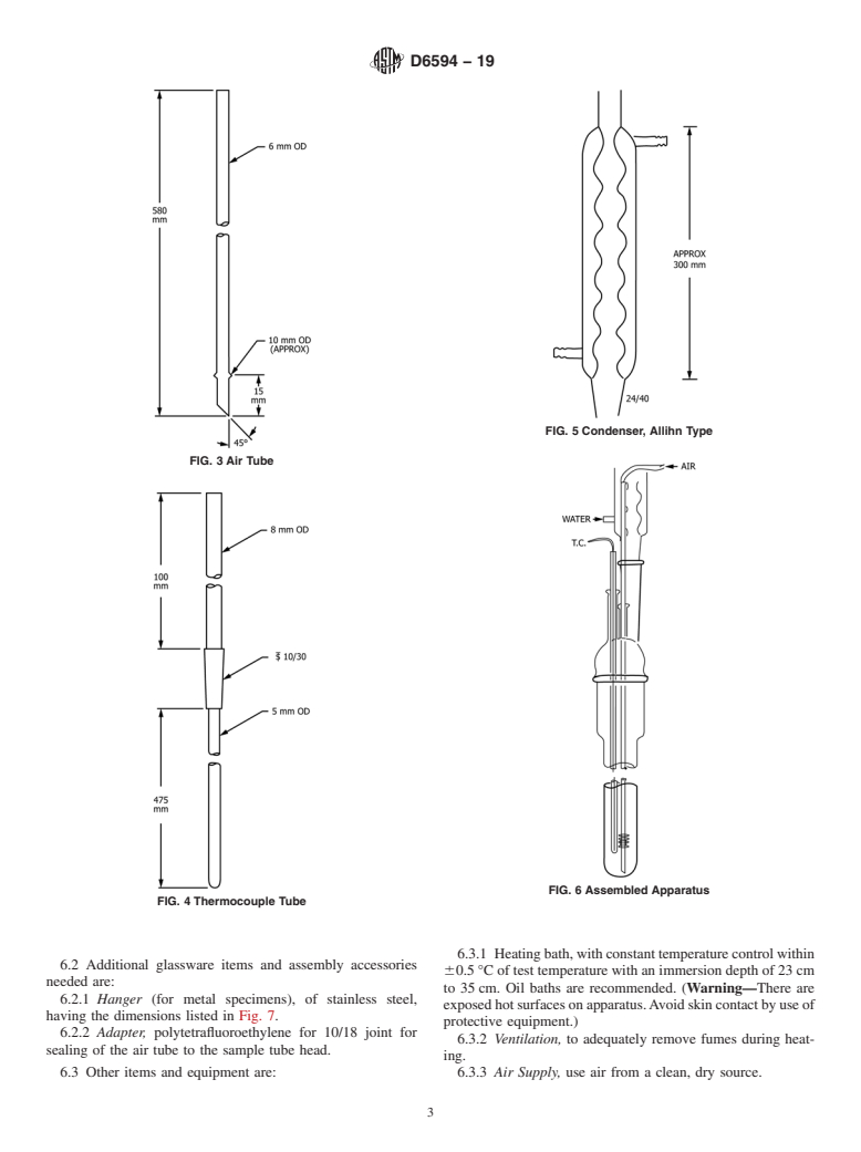 ASTM D6594-19 - Standard Test Method for  Evaluation of Corrosiveness of Diesel Engine Oil at 135&#x2009;&#xb0;C