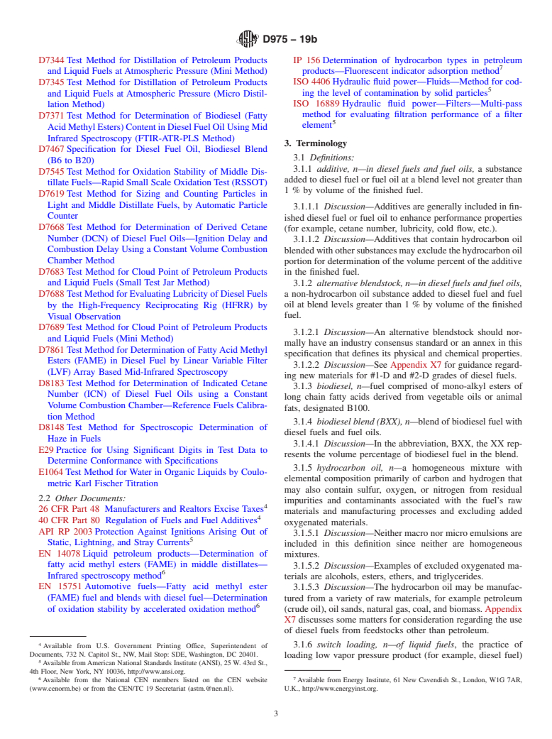 ASTM D975-19b - Standard Specification for Diesel Fuel