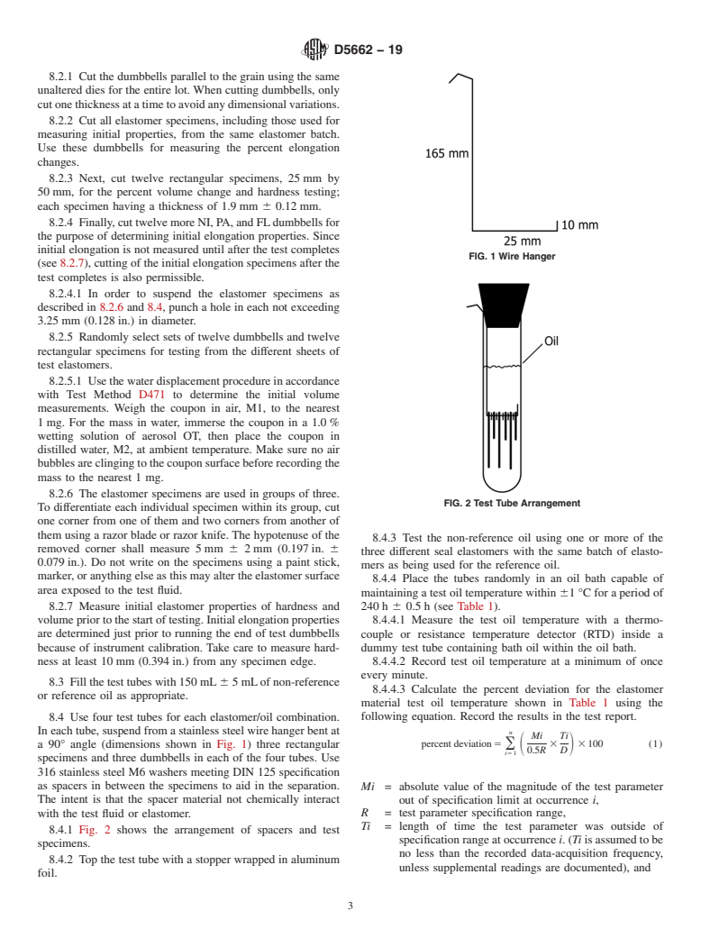 ASTM D5662-19 - Standard Test Method for Determining Automotive Gear Oil Compatibility with Typical  Oil Seal Elastomers