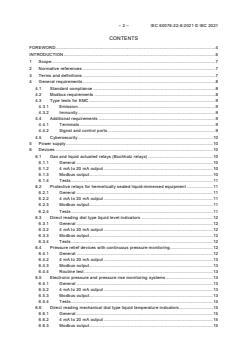 IEC 60076-22-8:2021 - Power transformers - Part 22-8: Power transformer and reactor fittings - Devices suitable for use in communication networks - Page 4 preview