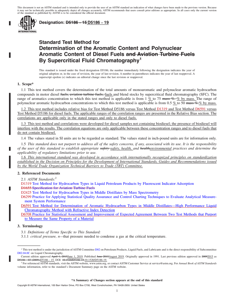 ASTM D5186-19 - Standard Test Method For Determination Of The Aromatic ...