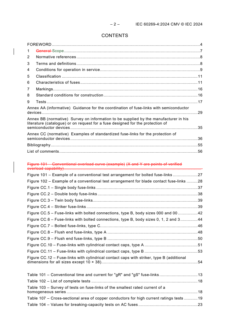 IEC 60269-4:2024 REDLINE IEC 60269-4:2024 CMV - Low-voltage fuses - Part 4: Supplementary requirements for fuse-links for the protection of semiconductor devices
Released:9. 08. 2024
Isbn:9782832295526 - Page 4 preview