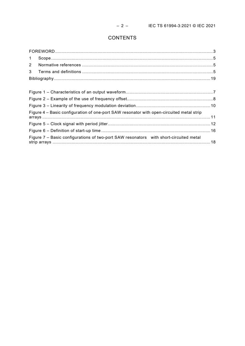 IEC TS 61994-3:2021 IEC TS 61994-3:2021 - Piezoelectric, dielectric and electrostatic devices and associated materials for frequency control, selection and detection - Glossary - Part 3: Piezoelectric, dielectric and electrostatic oscillators - Page 4 preview