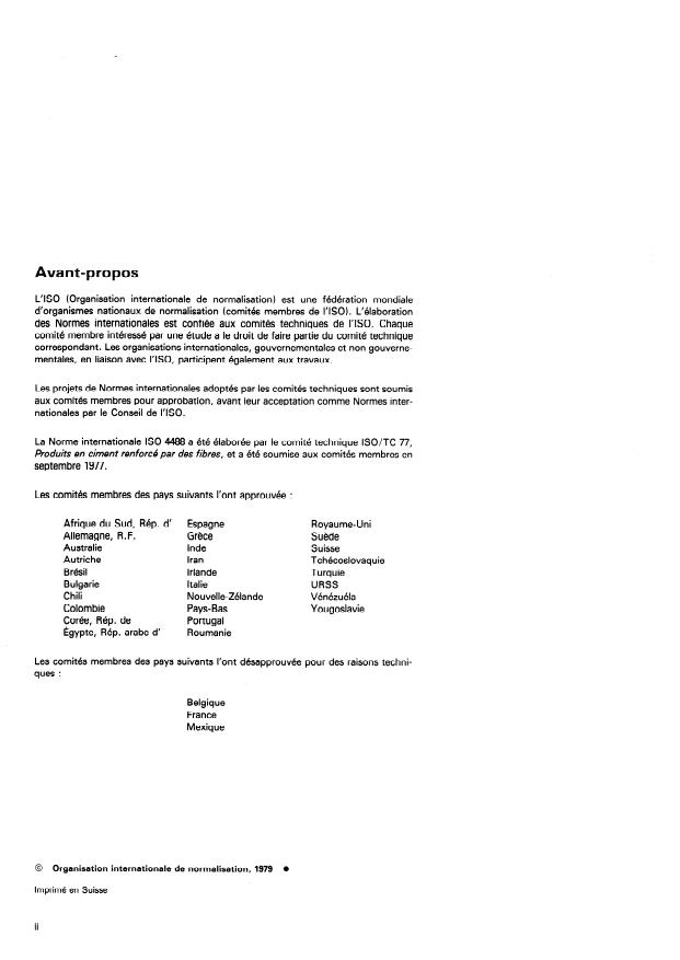 ISO 4488:1979 ISO 4488:1979 - Tuyaux et joints en amiante-ciment pour fonçage - Page 2 preview
