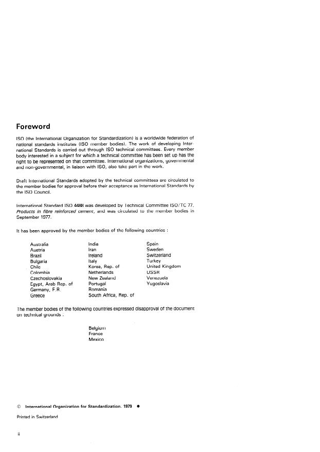 ISO 4488:1979 ISO 4488:1979 - Asbestos-cement pipes and joints for thrust-boring and pipe jacking - Page 2 preview
