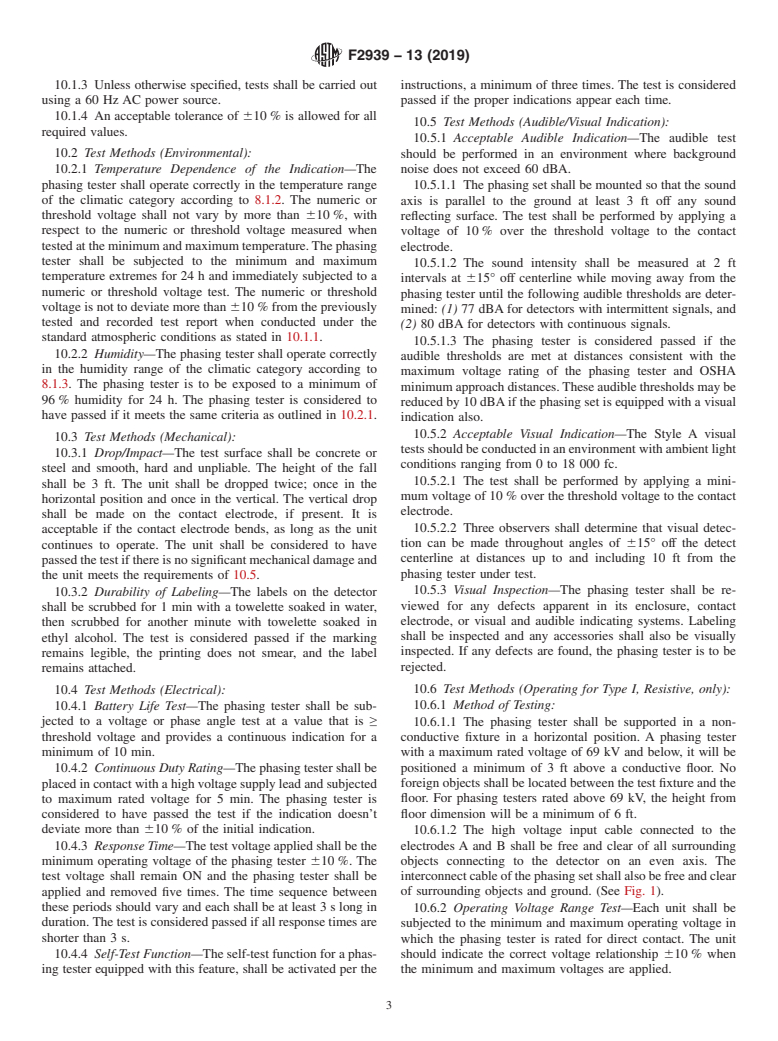 ASTM F2939-13(2019) - Standard Specification for High Voltage Phasing Testers