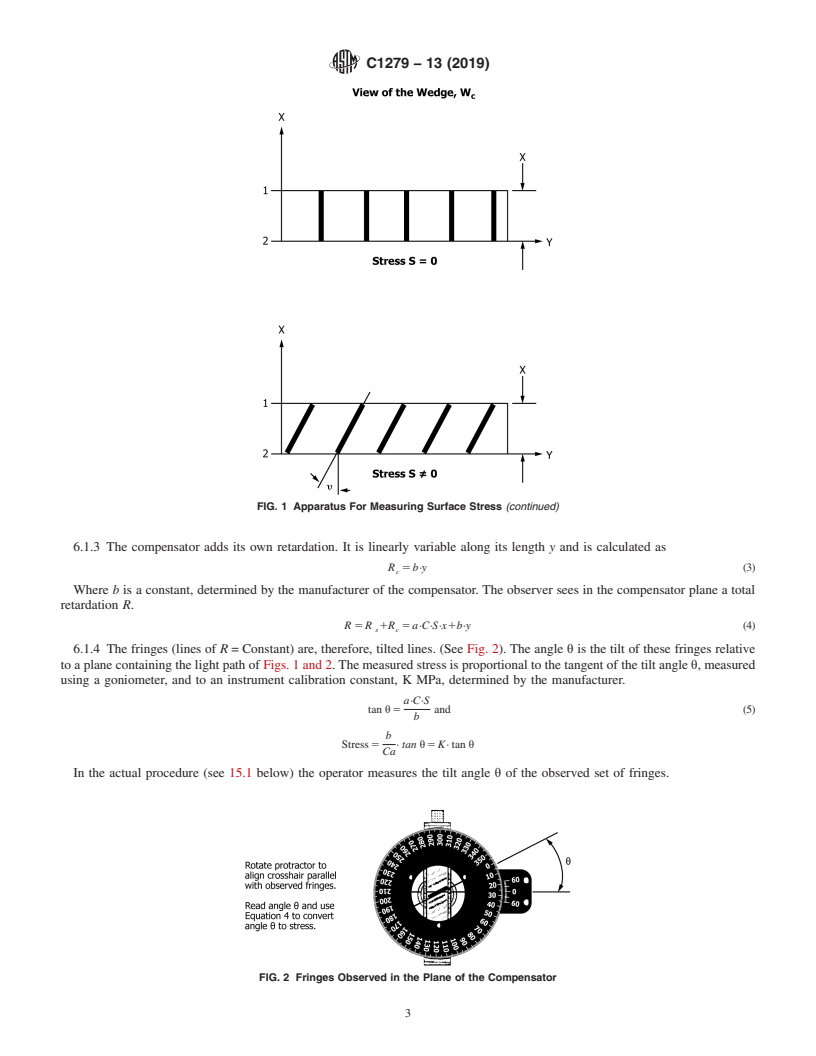 REDLINE ASTM C1279-13(2019) - Standard Test Method for  Non-Destructive Photoelastic Measurement of Edge and Surface   Stresses in Annealed, Heat-Strengthened, and Fully Tempered Flat  Glass