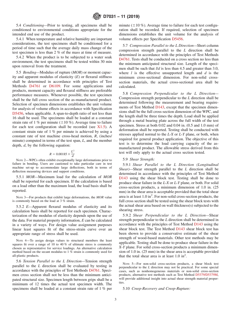 ASTM D7031-11(2019) - Standard Guide for Evaluating Mechanical and Physical Properties of Wood-Plastic   Composite Products