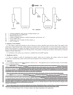 ASTM D4567-19 REDLINE ASTM D4567-19 - Standard Test Method for Single-Point Determination of Specific Surface Area of Catalysts and Catalyst Carriers Using Nitrogen Adsorption by Continuous Flow Method - Page 2 preview