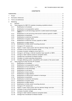 IEC TS 62915:2023 iects62915{ed2.0}en - IEC TS 62915:2023 - Photovoltaic (PV) modules - Type approval, design and safety qualification - Retesting
Released:9/15/2023
Isbn: 9782832274446 - Page 4 preview
