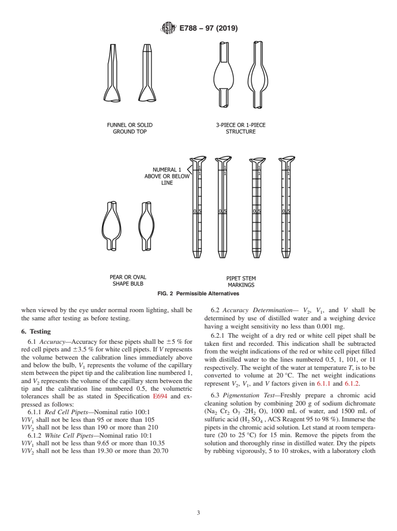 ASTM E788-97(2019) - Standard Specification for  Pipet, Blood Diluting