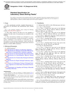 ASTM E1403-97(2019) ASTM E1403-97(2019) - Standard Specification for Laboratory Glass Boiling Flasks - Page 1 preview