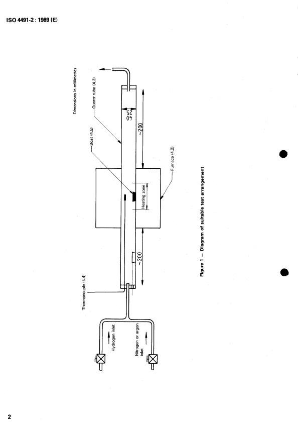 ISO 4491-2:1989 ISO 4491-2:1989 - Metallic powders -- Determination of oxygen content by reduction methods - Page 4 preview