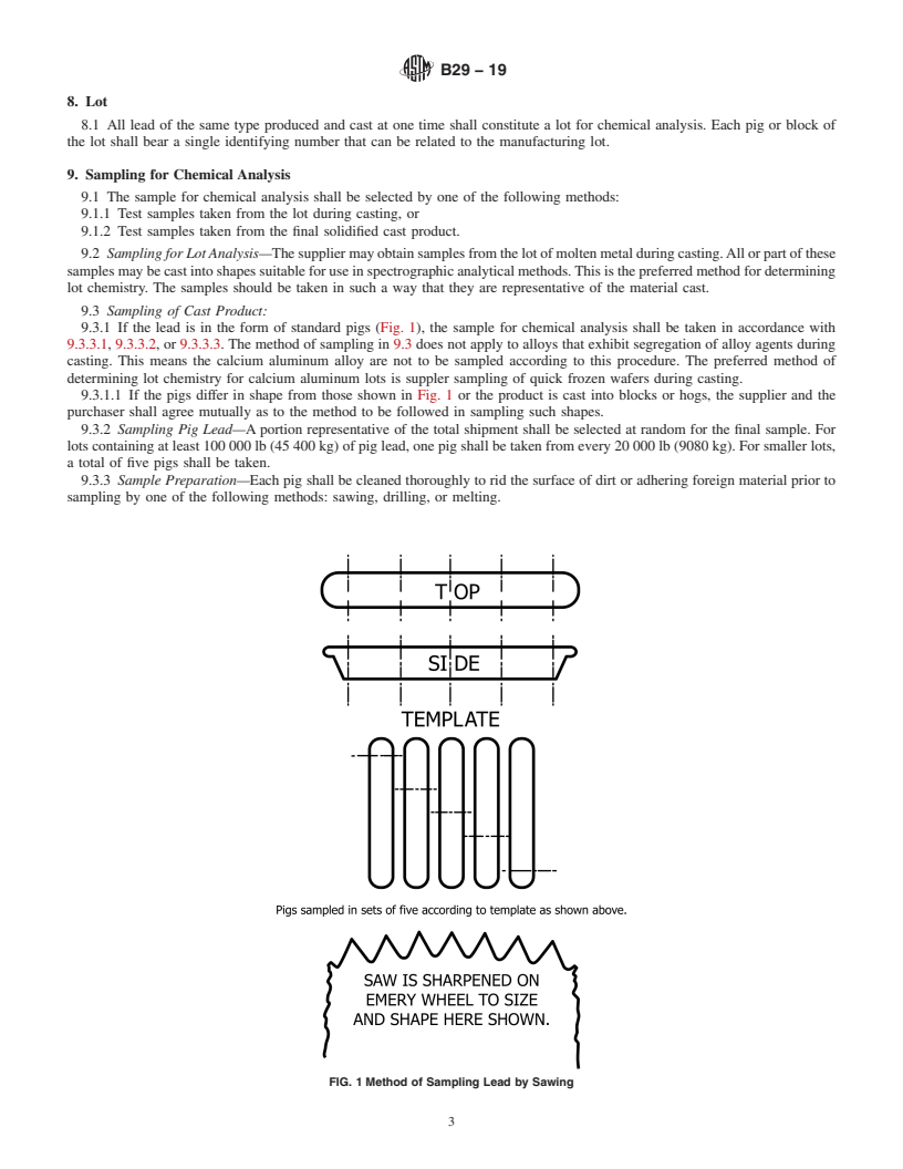 REDLINE ASTM B29-19 - Standard Specification for Refined Lead