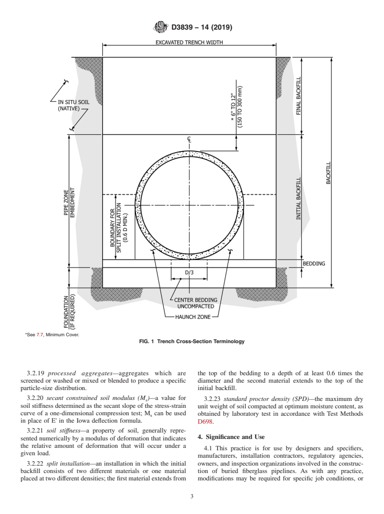 ASTM D3839-14(2019) - Standard Guide for Underground Installation of &#x201c;Fiberglass&#x201d; (Glass-Fiber  Reinforced Thermosetting-Resin) Pipe