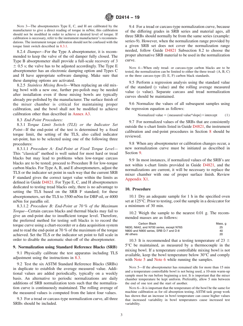 ASTM D2414-19 - Standard Test Method for Carbon Black&#x2014;Oil Absorption Number (OAN)