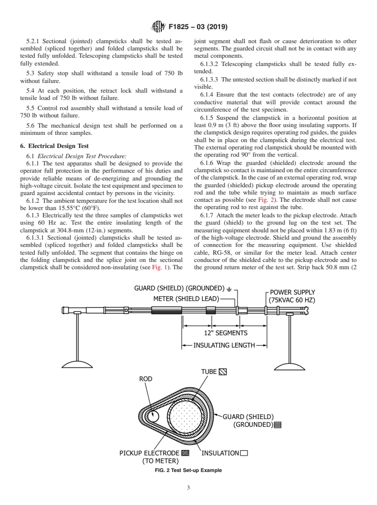 ASTM F1825-03(2019) - Standard Specification for  Clampstick Type Live Line Tools