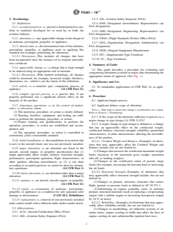 ASTM F3361-18e1 ASTM F3361-18e1 - Standard Guide for Classifying Alterations for In-Service Aircraft under FAA Authority Oversight - Page 2 preview