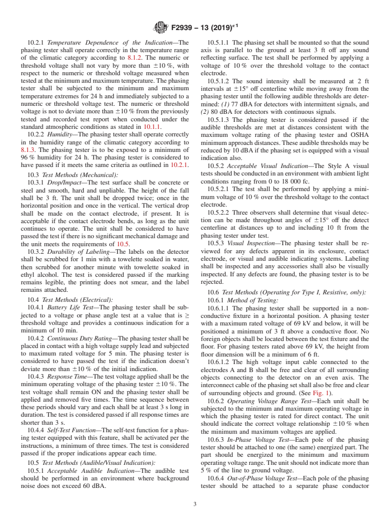 ASTM F2939-13(2019)e1 - Standard Specification for High Voltage Phasing Testers