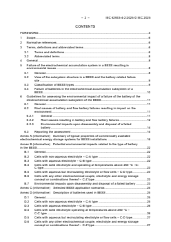 IEC 62933-4-2:2025 IEC 62933-4-2:2025 - Electric energy storage (EES) systems – Part 4-2: Guidance on environmental issues – Assessment of the environmental impact of battery failure in an electrochemical based storage system
Released:28. 02. 2025
Isbn:9782832701478 - Page 4 preview